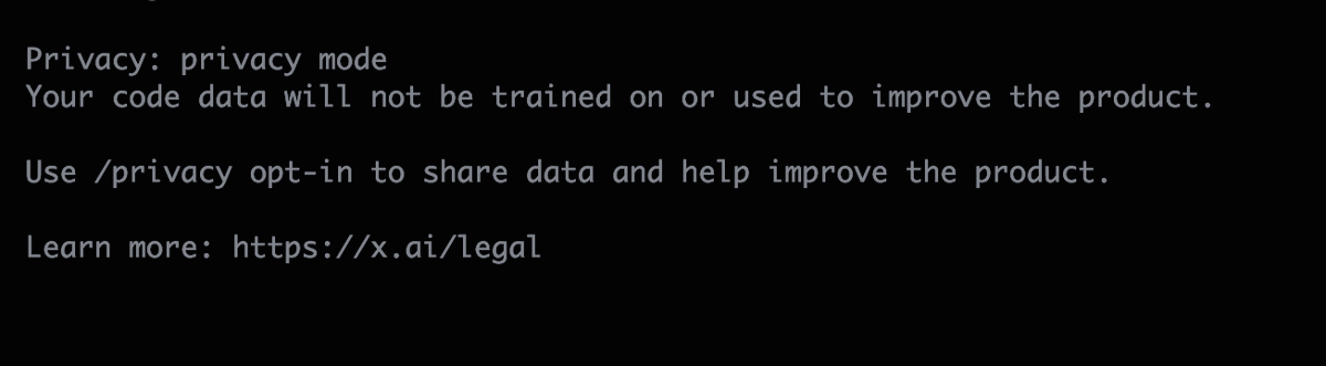 codeandsleep's tweet photo. My settings were "not to use data to train models" and I see no evidence of code being uploaded in the logs. Make sure to turn this setting off with any provider before starting working with it. https://t.co/wt7bf85xHT