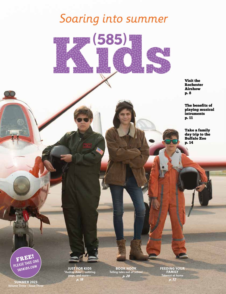 585mag's tweet photo. 🏖️ The SUMMER issue of (585) Kids is OUT! - https://t.co/XldRJnsxui https://t.co/bEpsxsbuKv