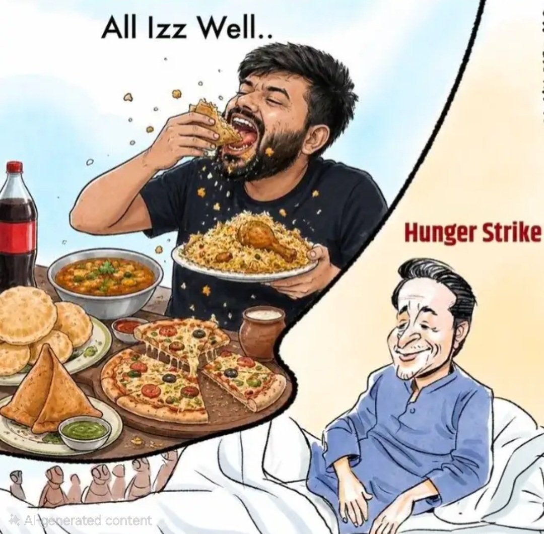 Sunil024816's tweet photo. @HelleLyngSvends They have made a mockery of so called hunger-strike. https://t.co/SpwMGB5Z6B