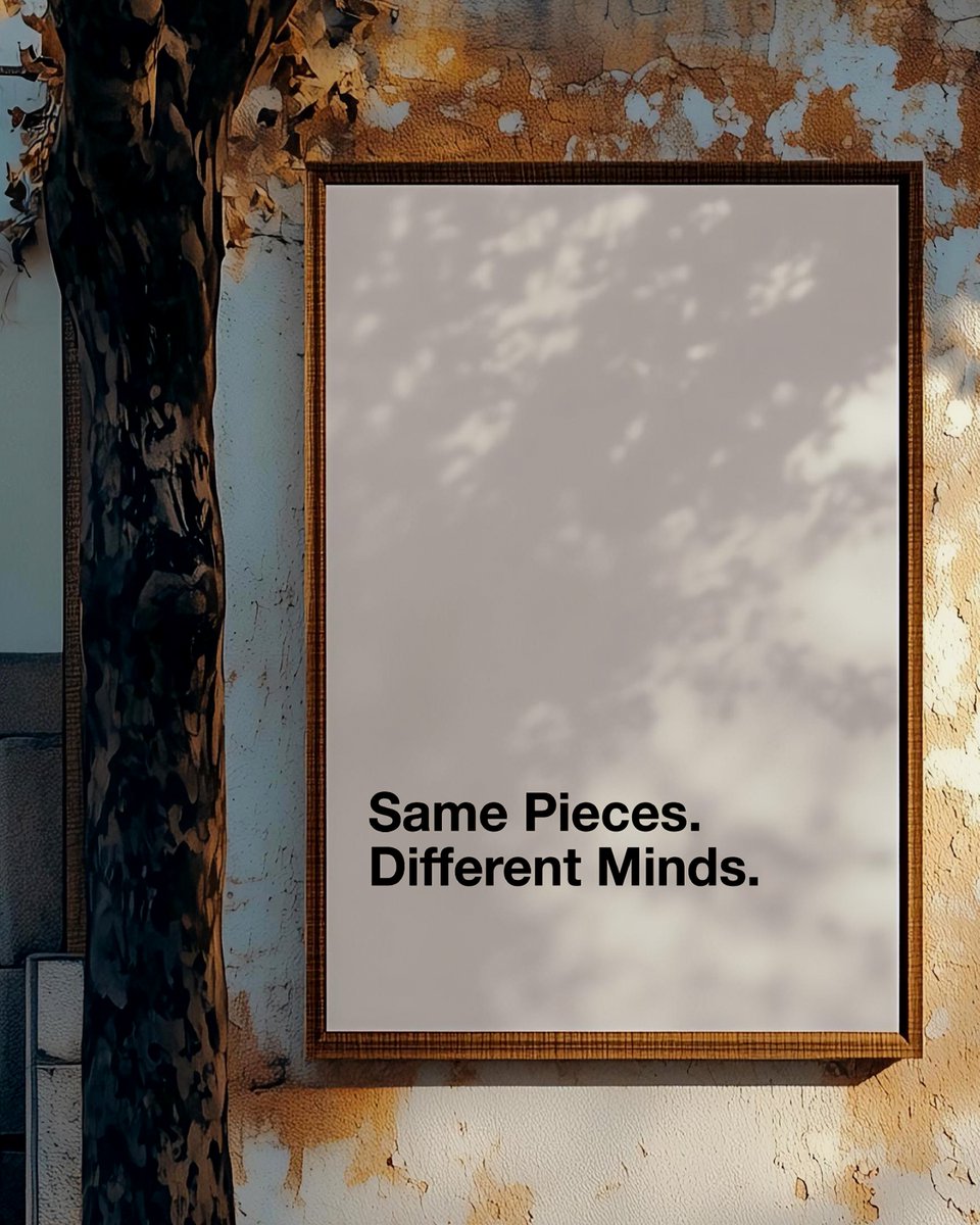 scandp_'s tweet photo. Same Pieces. Different Minds.
Every box contains the same pieces.
Only imagination changes the outcome.
#CreativeThinking #Advertising #ArtDirection #Design #CreativeDirection https://t.co/dFSJGGPjVj