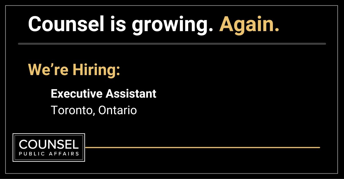 Counselpa's tweet photo. We’re hiring an Executive Assistant!

Join a team known for its collaborative culture, supportive environment, strong leadership, and relentless commitment to client success!

Apply here: https://t.co/ibJUmbHTrD https://t.co/2kkFfbBWwM