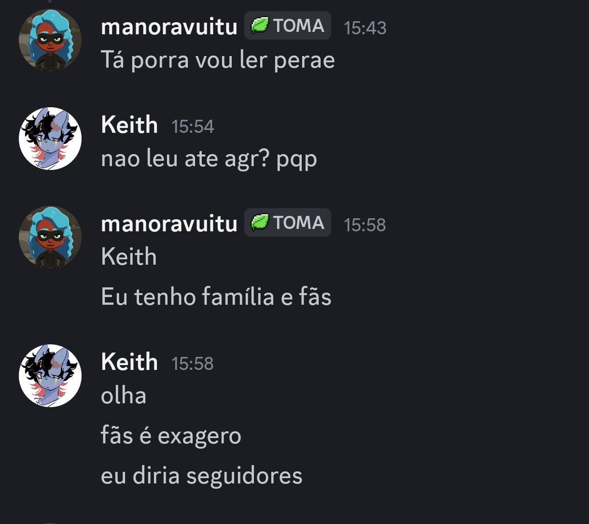manoravui's tweet photo. Fãs falem pro @Keithxyz_ que vcs são reais!
Fãs digam oi 😚 https://t.co/NhrSuzyfQ7