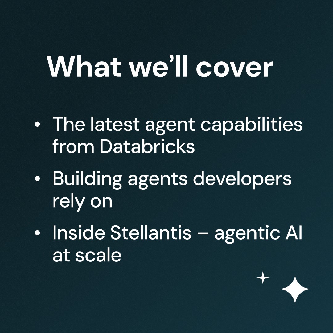 Databricks tweet media