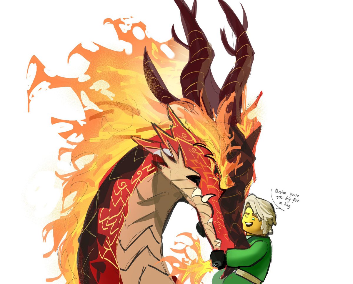 kailverkami's tweet photo. On art block, so dragon Kai and his son https://t.co/WKOUuZl52P