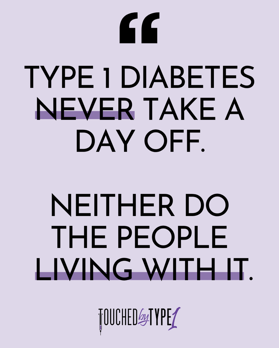 touchedbytype1's tweet photo. Living with Type 1 Diabetes doesn’t pause for weekends, vacations, holidays, or even sleep.

Behind every day is a constant stream of decisions checking glucose levels, counting carbohydrates, adjusting insulin, preparing for the unexpected, and starting all over again tomorrow.

It’s a journey that requires resilience, patience, and strength, even when no one else sees it.

Today, we want to recognize every person living with T1D. Your courage isn’t measured by perfect numbers, it’s measured by the way you continue to show up, every single day.

We see you. We celebrate you. And we’re cheering you on, every step of the way.
Learn more about our mission, programs, and resources at https://t.co/Q034sKWiU0.

#TouchedByType1 #Type1Diabetes #T1D #T1DCommunity #LivingWithType1 #DiabetesAwareness #Type1Warrior #T1DStrong #YouAreNotAlone #StrongerTogether #DiabetesSupport #InvisibleIllness #BeyondTheDiagnosis #ChronicIllnessCommunity #KeepGoing