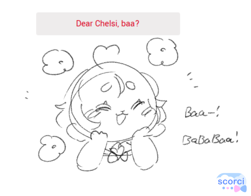Scorsheep's tweet photo. Chelsi answering some questions you had <3 https://t.co/Gt8sOByke3