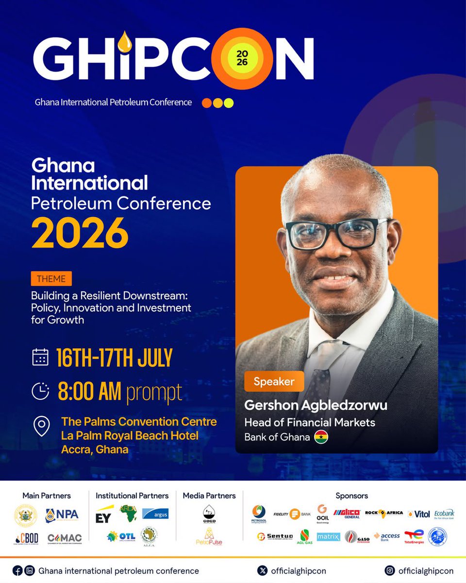 Ghipconofficial's tweet photo. We know you have been waiting to see the next batch of speakers unveiled.
These are gems you would love to hear hear from.
For more information,  call +233 558223678 or +233 540121426, or visit us at https://t.co/a2NVSjnPUV.

#GhIPCon2026#Downstream#petroleum#industry https://t.co/1UsTBbQ7c3