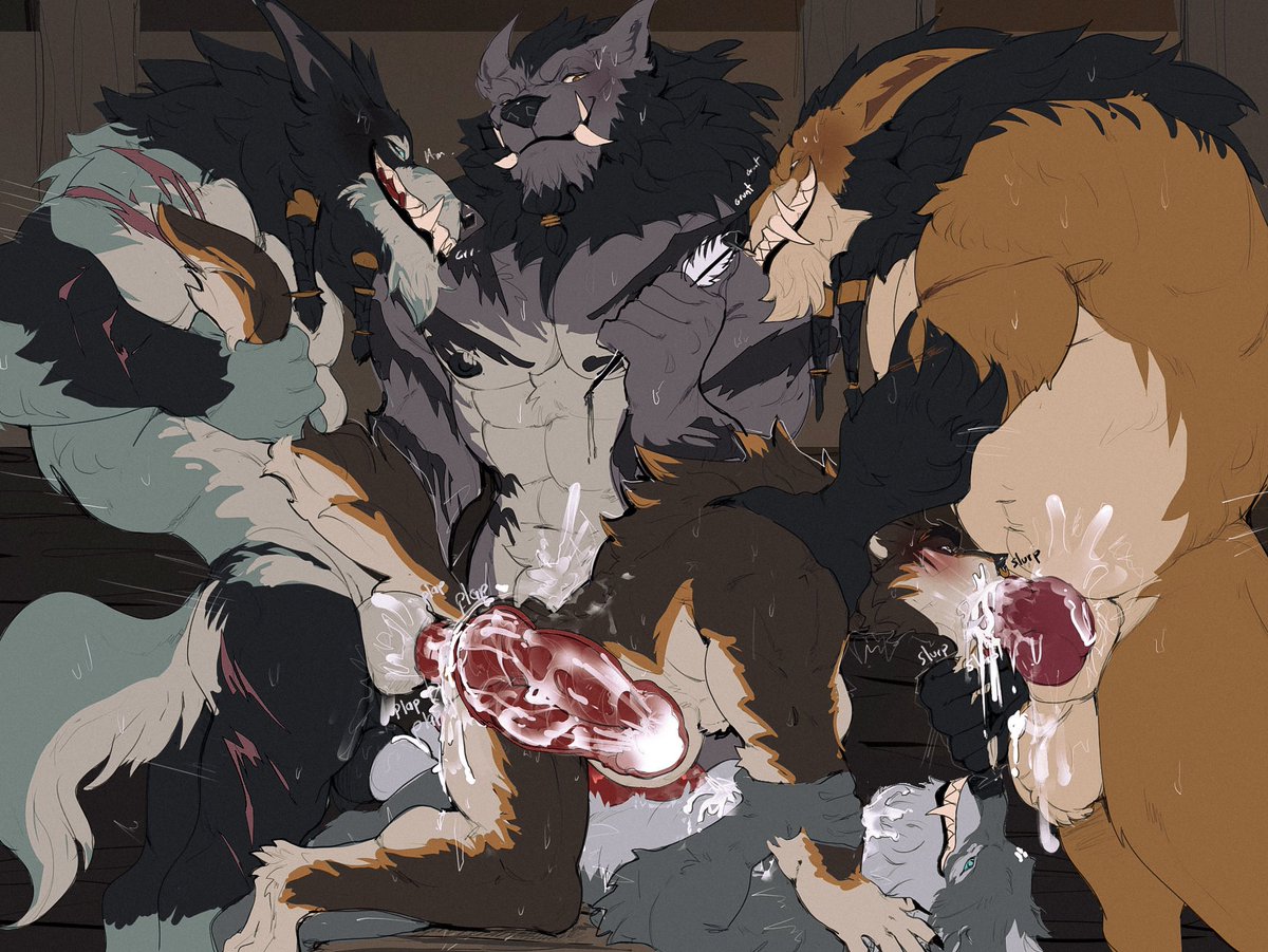 SpikeTheWorgen's tweet photo. I told them both knots wouldn't fit, but they wouldn't take no for an answer.
🎨: @_Na1su, [Part 2/2] https://t.co/a7Cm3j2Jzb