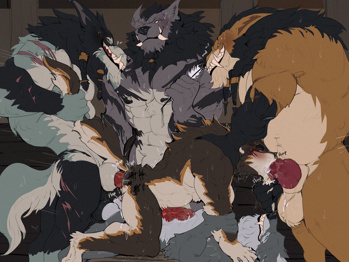 SpikeTheWorgen's tweet photo. I told them both knots wouldn't fit, but they wouldn't take no for an answer.
🎨: @_Na1su, [Part 2/2] https://t.co/a7Cm3j2Jzb