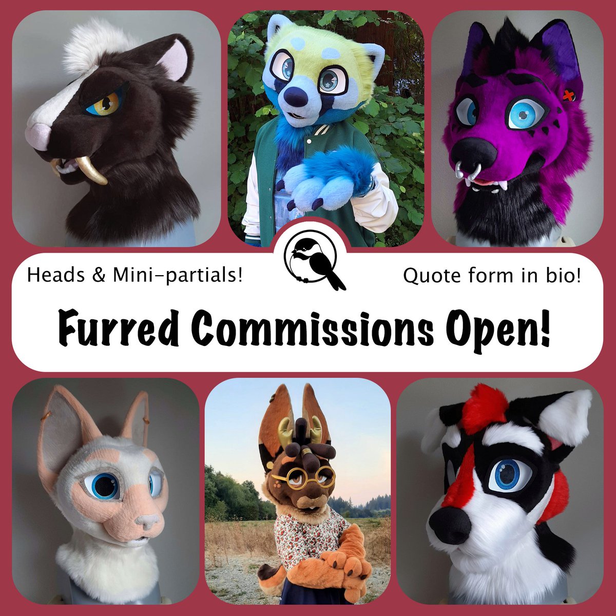 chickaspree's tweet photo. The time has come.. I am starting to do furred commissions again! If you'd like to get your custom furred head or mini partial from me, please fill out the form linked in my bio to be considered!

Shares appreciated 🥰

#furry #fursuit #fursuitmaker #headbase https://t.co/tYPxsYHpec