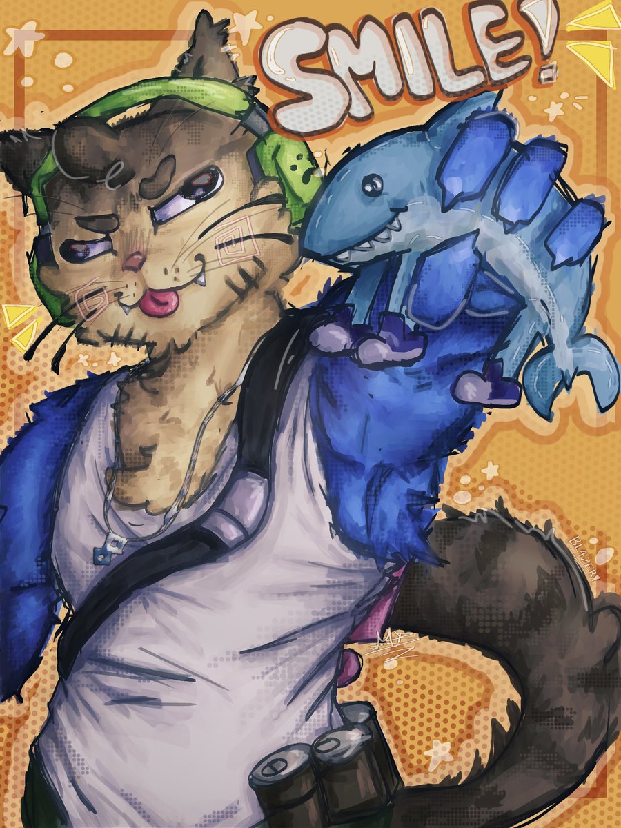 _BL4ZY_'s tweet photo. SMILE! ・ω・

#michu #mishifufanart https://t.co/ldmTktQkbL