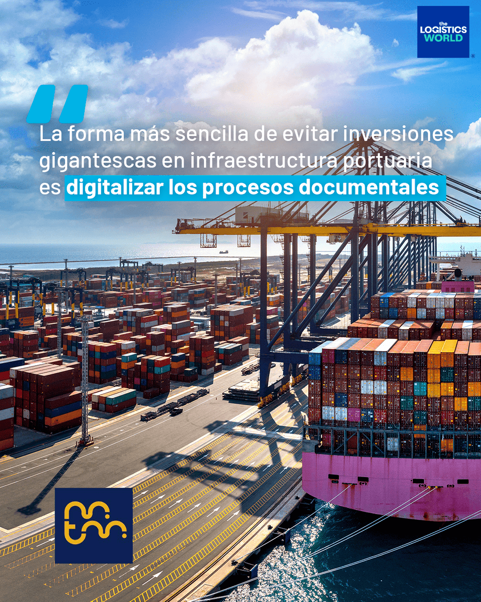 thelogisticswd's tweet photo. ⚓🏗️ La modernización de los puertos no depende solo de ampliar su capacidad física.
📦 Para muchos especialistas, el siguiente gran paso está en acelerar los procesos documentales que hoy frenan el flujo de mercancías.
#thelogisticsworld https://t.co/gIUStaEF5U