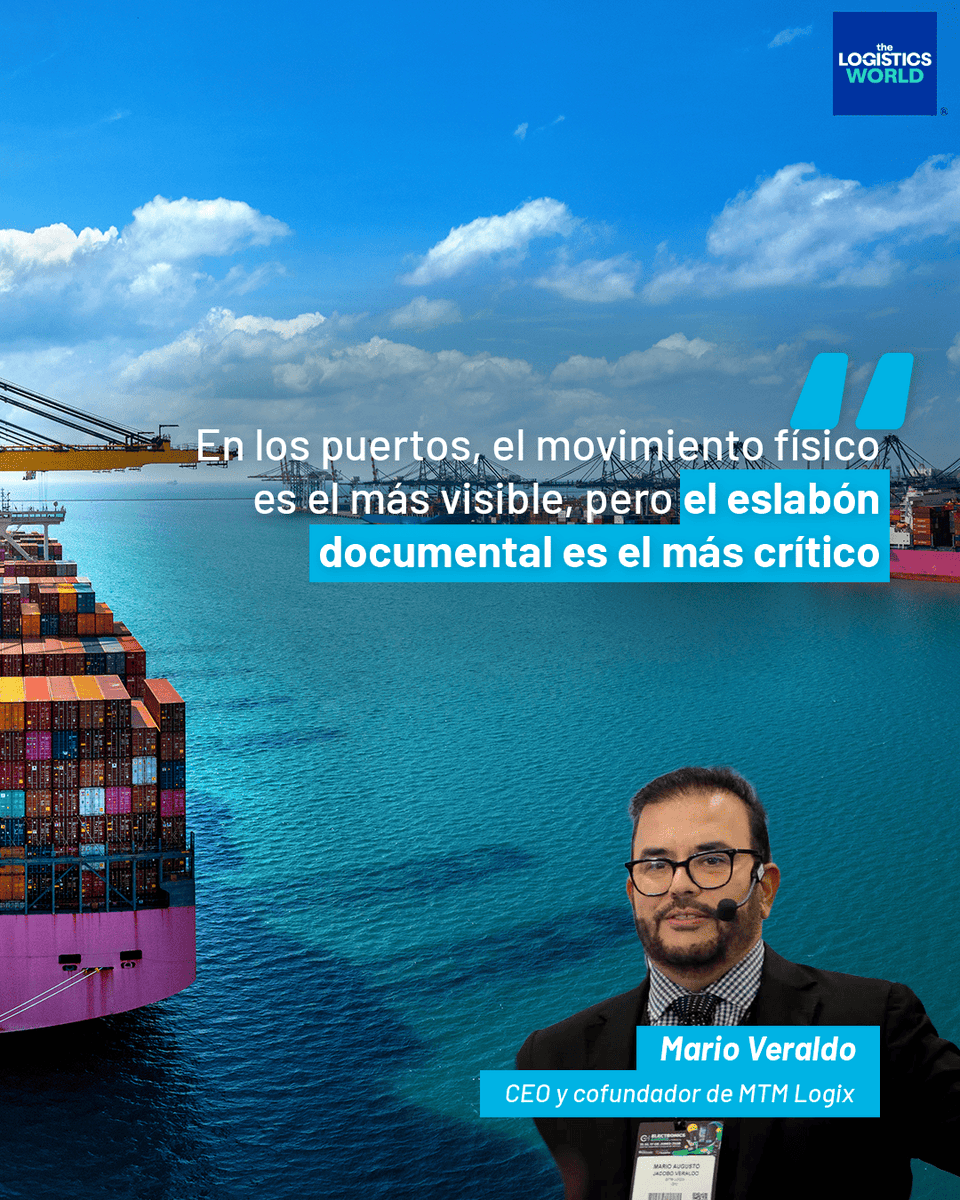 thelogisticswd's tweet photo. ⚓🏗️ La modernización de los puertos no depende solo de ampliar su capacidad física.
📦 Para muchos especialistas, el siguiente gran paso está en acelerar los procesos documentales que hoy frenan el flujo de mercancías.
#thelogisticsworld https://t.co/gIUStaEF5U