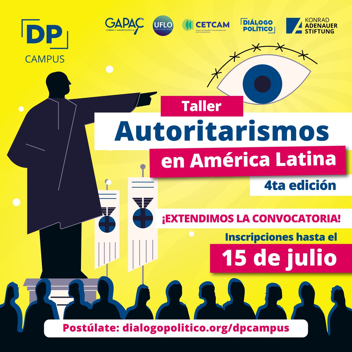 dplatinoamerica's tweet photo. 📚 ¡Extendimos la convocatoria! Postula al #DPCampus «Autoritarismos en Latinoamérica» y analiza los desafíos que enfrentan las democracias de la región a partir de los casos de Cuba, Venezuela, Nicaragua y El Salvador.

🗓️ Tienes hasta el 15 de julio para postular.

https://t.co/5jDpnRhaSW
