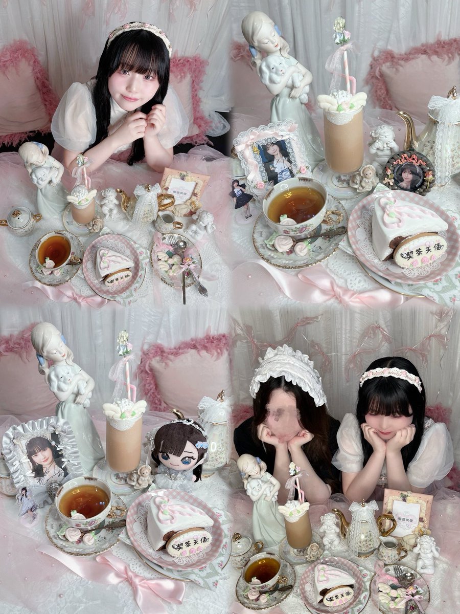 timu_s2's tweet photo. 喫茶天使 お邪魔させて頂きました🫖🎀
とっても素敵空間で可愛い推し活写真沢山撮らせてもらいました♪(ケースの作品撮りも兼ねて！) https://t.co/AHPVaAelGY