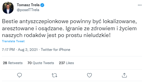 thinwhited_1997's tweet photo. @poselTTrela Zamknij ten wstrętny brunatny ryj! Zapomniałeś co robiłeś parę lat temu? https://t.co/kl11NywJxM