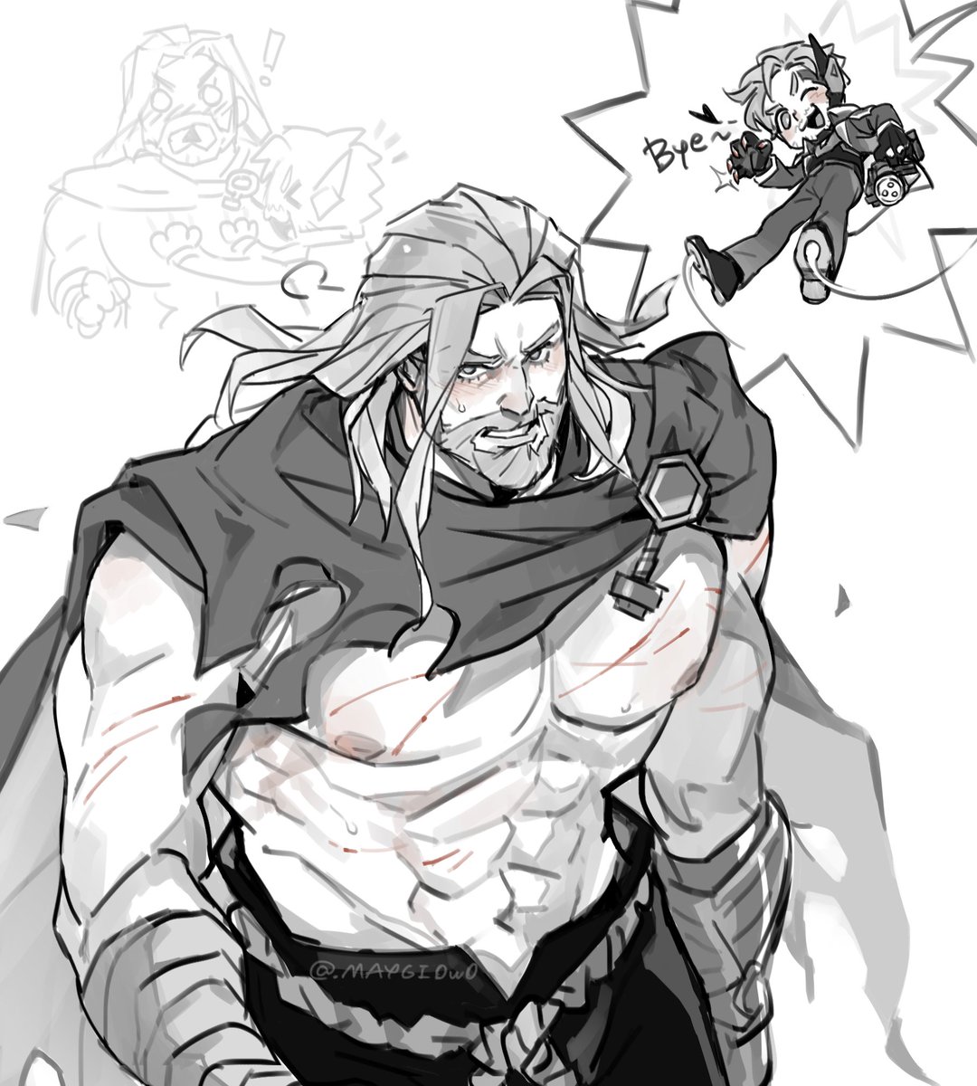 MAYGI0w0's tweet photo. 😼#thorquill https://t.co/7LGZov2lXF