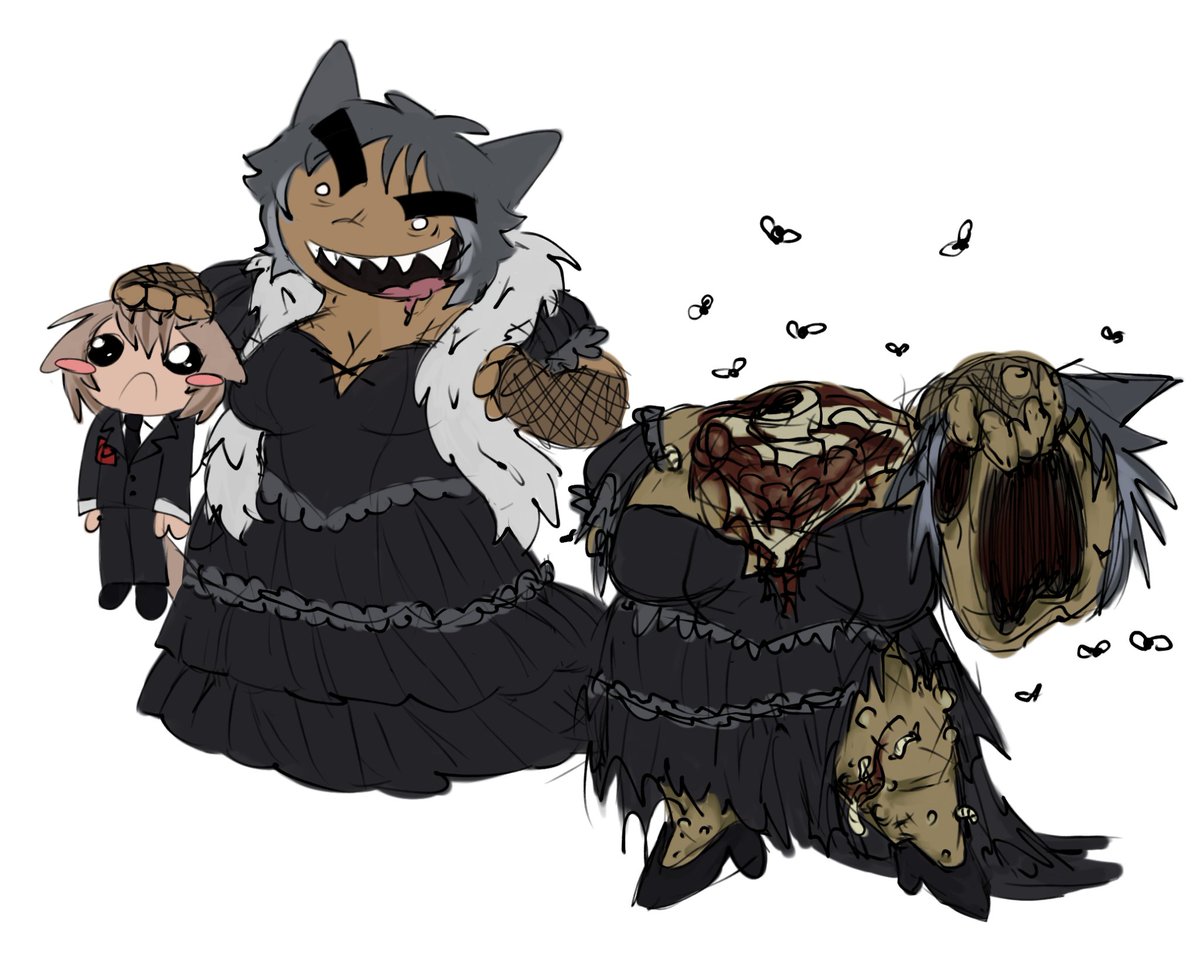 poisonedbugs's tweet photo. tina redesign gahh hh i think she fits better as a romantic goth https://t.co/wxLMJCqiv3