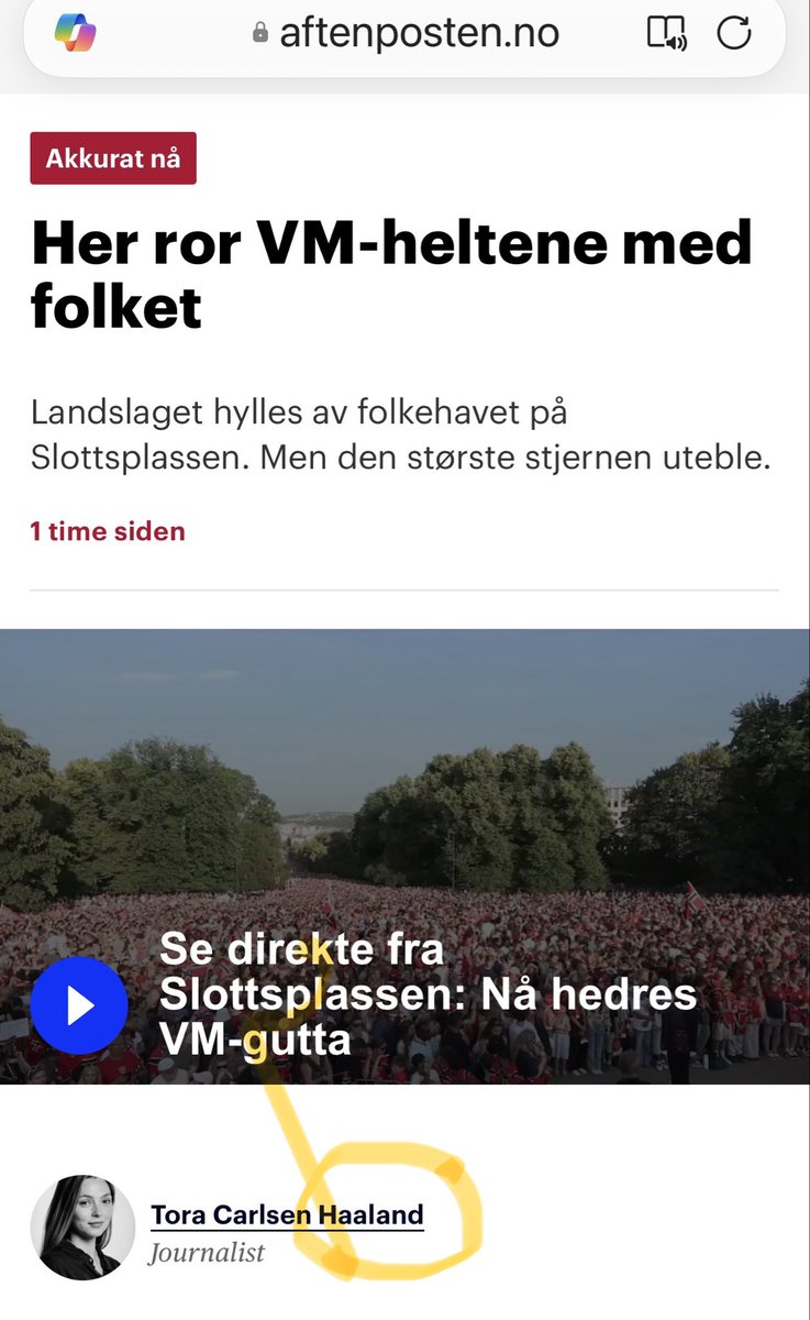 jcelden's tweet photo. Sikker på det, @vgnett ? https://t.co/x3g2pImZTX