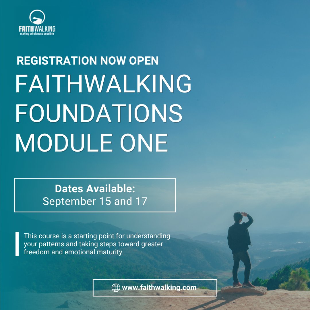 faithwalking_us's tweet photo. Transformation begins with one step. Join Faithwalking Foundations Module One to grow in self-awareness, manage anxiety, and deepen your spiritual formation.

Learn more and register here: https://t.co/80jvU2Z5Yx https://t.co/uRWLulBNDR
