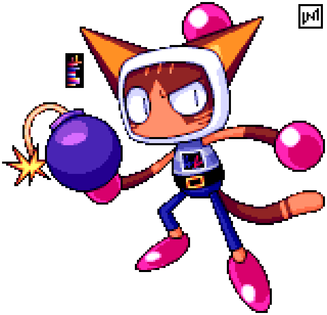 yup, it's him. one of my ideas is drawing rupineko as a bomberman