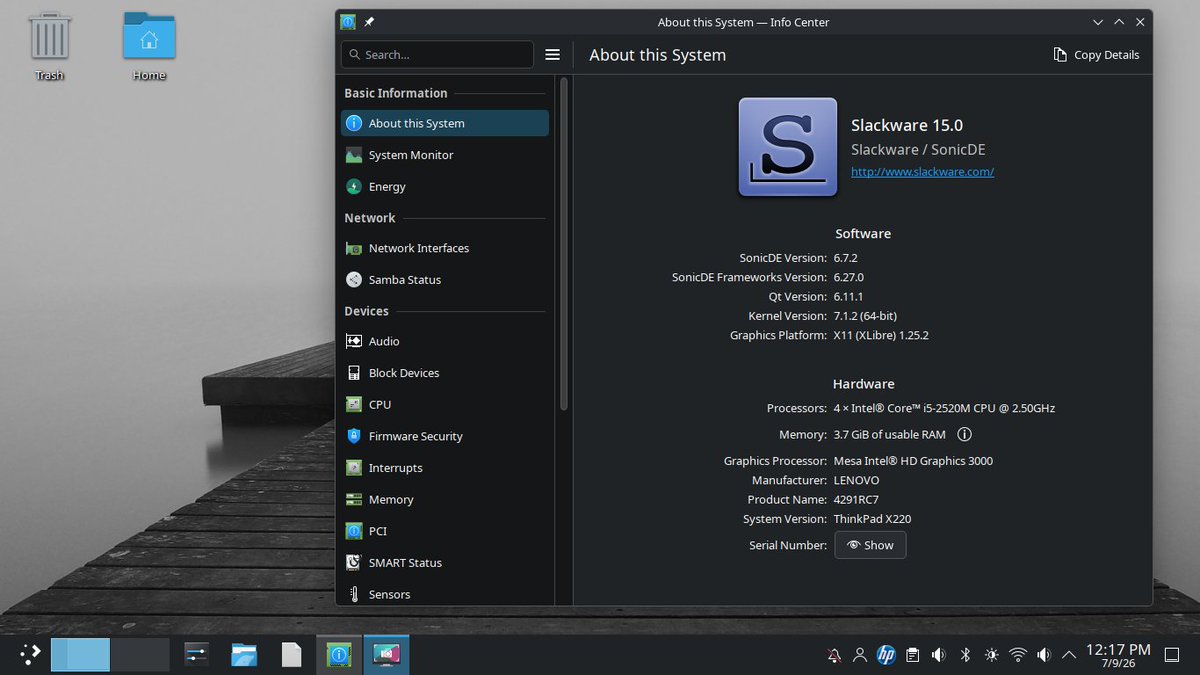 SonicDesktop's tweet photo. We're happy to announce that the #Slackware Core Team member @r1w1s1 started to create SlackBuilds for #SonicDE. Please check them out at https://t.co/yxU9jPxGpa. You're also welcome to provide feedback in our chats listed at https://t.co/BiJ06t09L0. #SlackwareLinux https://t.co/w3OXPUoquw