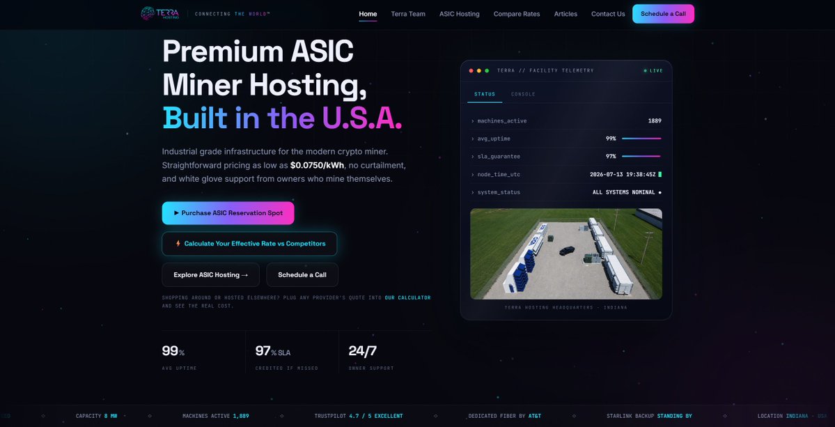 HostWithTerra's tweet photo. 🚨 Terra Hosting's website just got a make over! 🚨

✅ Check out all the new features and design including our new Effective Rate Calculator! Know exactly what you're getting charged at any company!

👉 https://t.co/SlaN0zzOJ8 https://t.co/HlXQ7SHtSV
