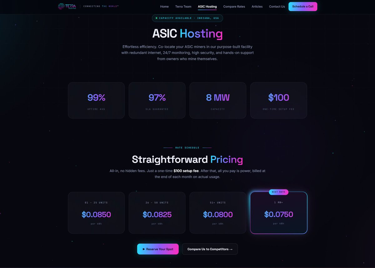 HostWithTerra's tweet photo. 🚨 Terra Hosting's website just got a make over! 🚨

✅ Check out all the new features and design including our new Effective Rate Calculator! Know exactly what you're getting charged at any company!

👉 https://t.co/SlaN0zzOJ8 https://t.co/HlXQ7SHtSV
