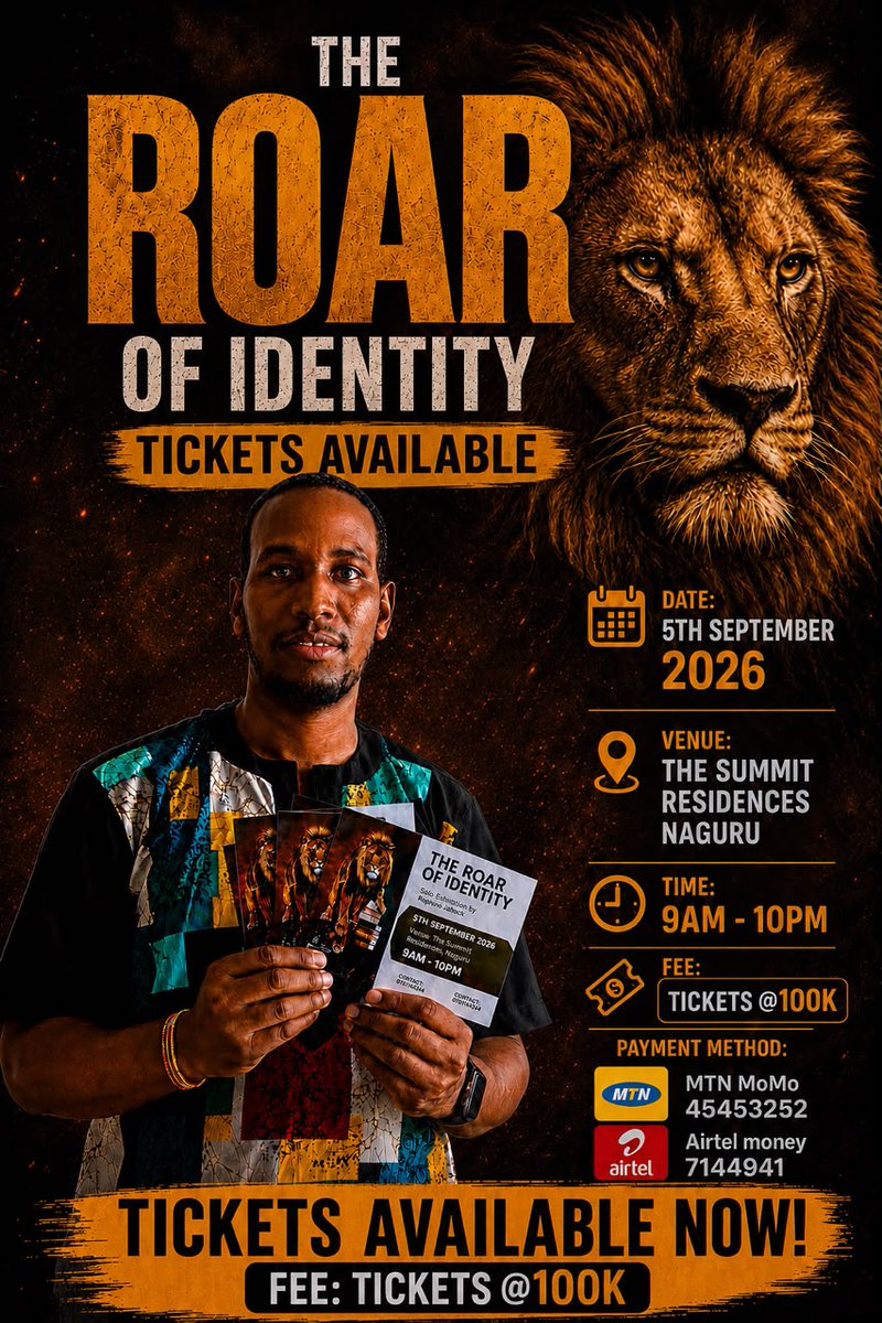 kaginaishack's tweet photo. Made easier payments @MoMo_PSB @airtelpay merchant codes clear its a story,experience please come through support a visual artist and celebrate The Roar of Identity @Official_NSOBA @BweraNtare @ntare_league https://t.co/2fYdALrIhx