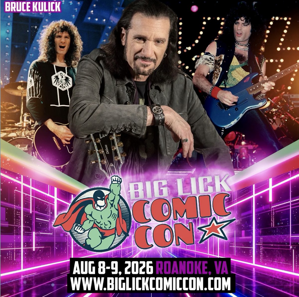 brucekulick's tweet photo. Meet Kulick at Big Lick! (comic con) Aug 8th-9th, in Roanoke, VA.  Hope to see you there! https://t.co/oQ0XJg06Xb https://t.co/sUcfEgDYwo