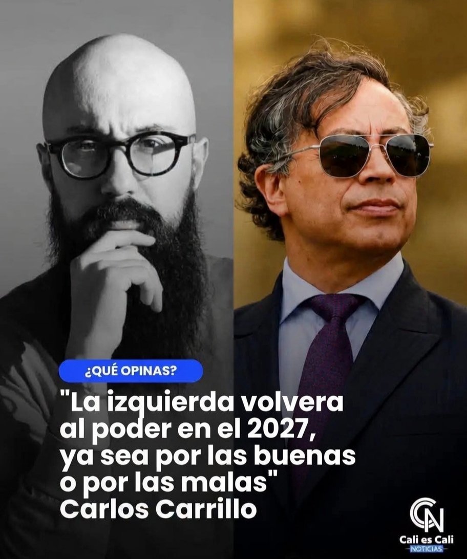 ojocolombia2026's tweet photo. 🇨🇴🚨🚨🚨🚨 URGENTE:

👉🏻 Carlos Carrillo mano derecha de PETRO envía una ⚠️ amenaza al pueblo colombiano. 👇🏻

🔺"La izquierda volvera al poder en el 2027, ya sea por las buenas o por las malas"

Que quiso decir carrillo con esta declaración ❓ https://t.co/4ryxPz1OLn