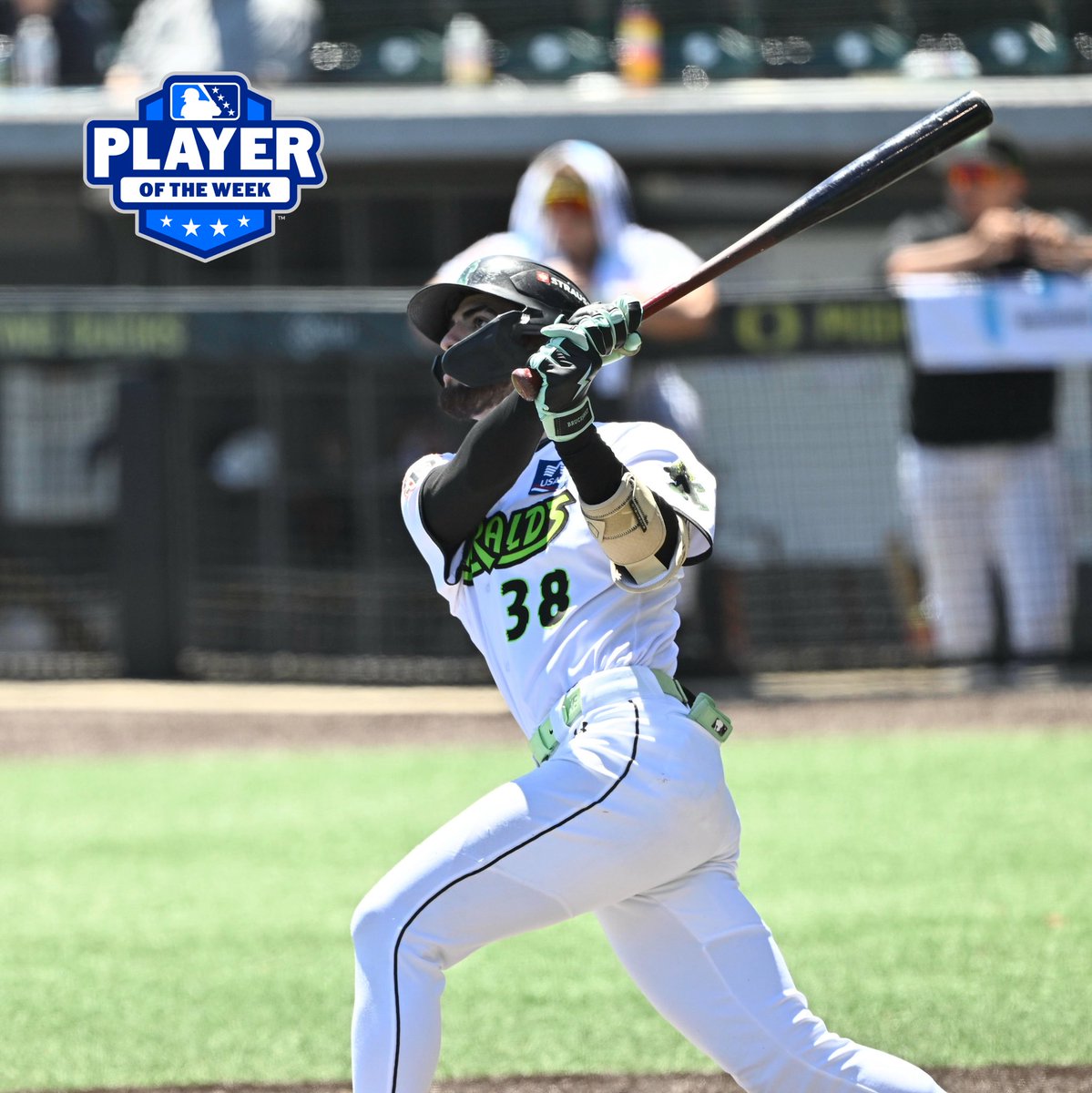 EugeneEmeralds's tweet photo. Three straight weeks. Three straight Emeralds. 💚

Congratulations to Lisbel Díaz on being named Northwest League Player of the Week! 👏

The Ems keep stacking awards. 

#RootedHere https://t.co/azQRdcIoz5