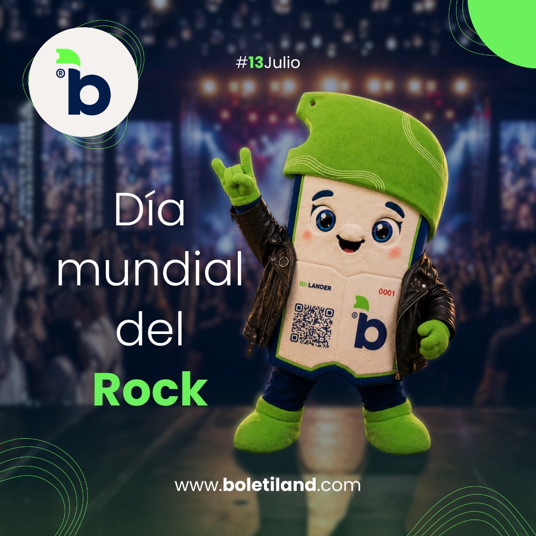 Boletiland's tweet photo. 🎸🤘 Hoy celebramos el Día Mundial del Rock.
La música tiene el poder de unir generaciones, crear recuerdos y hacernos vivir momentos inolvidables. 🎶✨
#DiaMundialDelRock #Boletiland #MusicaAlterativa #Lander https://t.co/Fpqi5Mqa0t