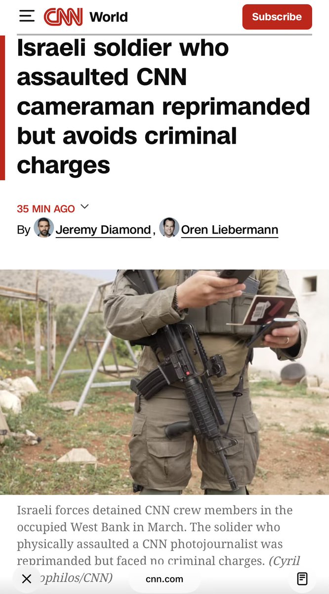 mqudsi's tweet photo. Why is CNN cropping out the IDF soldier’s face? https://t.co/UgFHRR2D4s