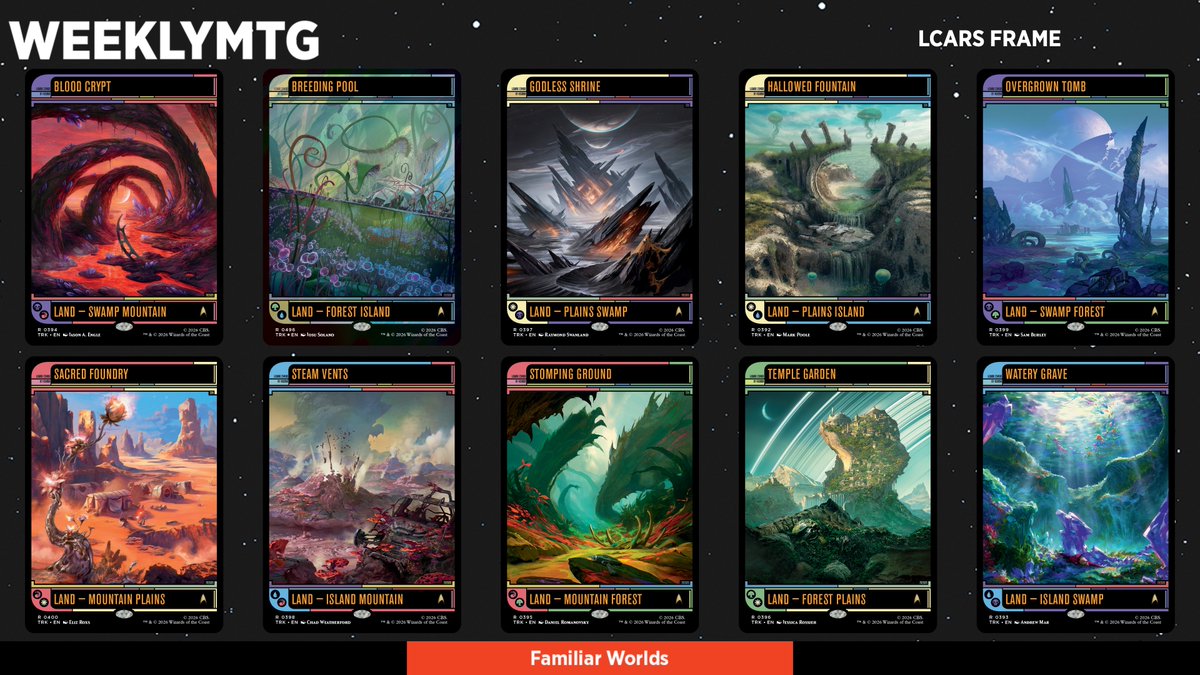 wizards_magic's tweet photo. @StarTrek Are you ready to seek out new life and new civilizations? 
What you discover might be considered... shocking. 😎
#MTGxStarTrek https://t.co/iSUTyPK3NW