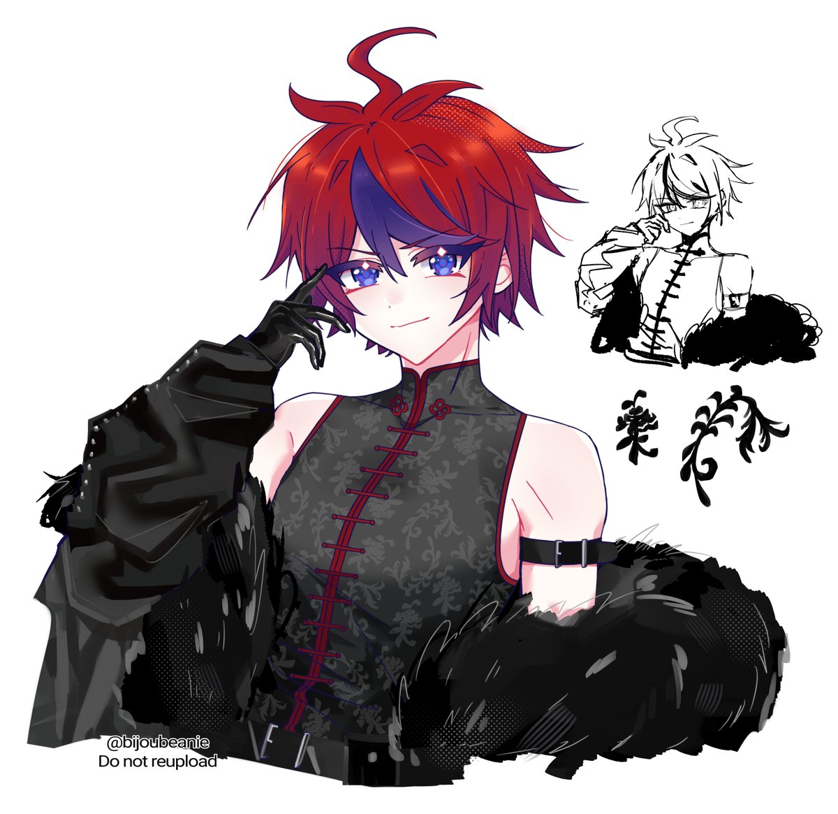 bijoubeanie's tweet photo. #hndr_FA #ハンドラ美術部
🌊Takumi looks so cool in that outfit~ https://t.co/rpGwIe3kVp