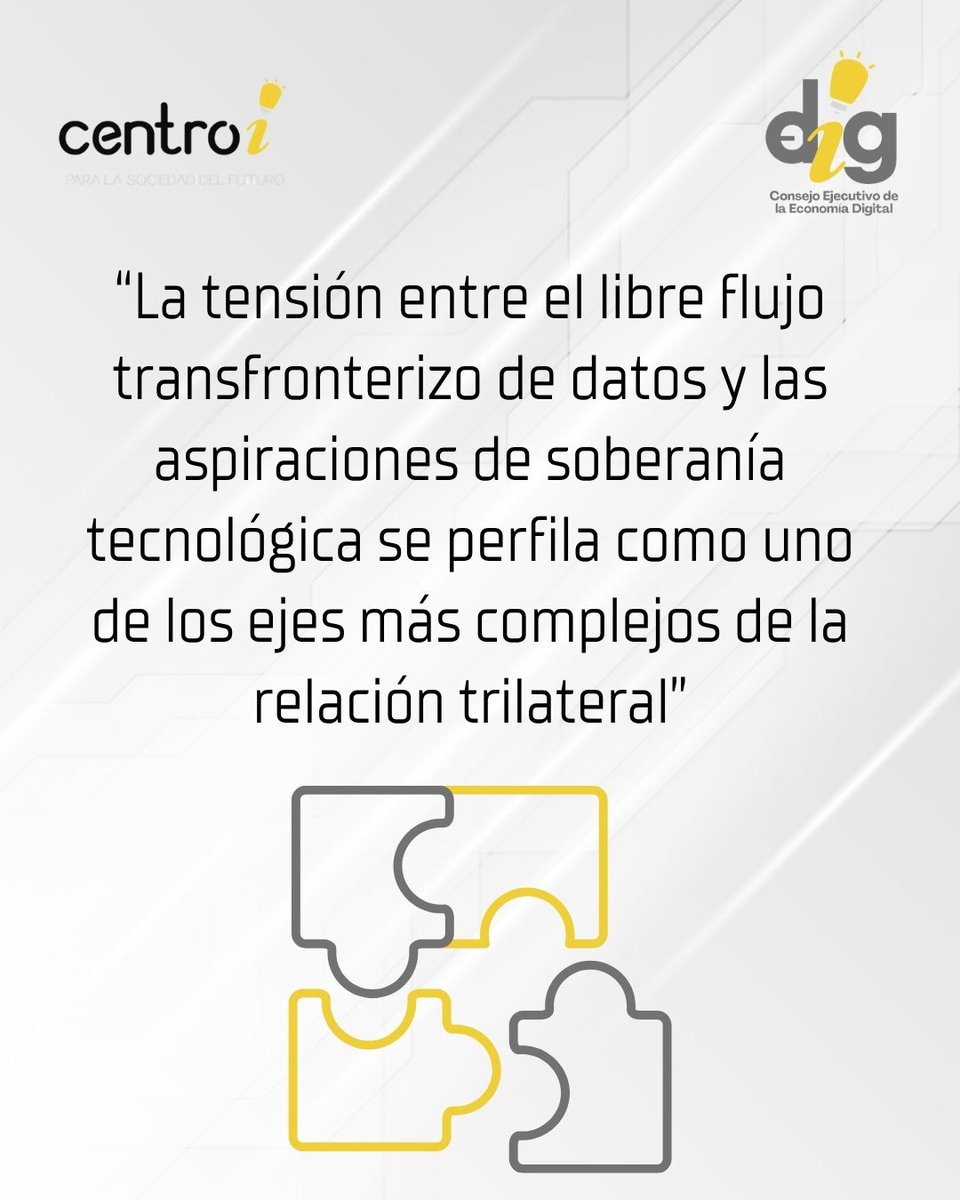 CentroiOrg's tweet photo. El T-MEC seguirá vigente durante los próximos 10 años, pero ahora con revisiones anuales. En ese contexto, la agenda digital cobra un papel estratégico: datos, IA, ciberseguridad e interoperabilidad serán claves. Consulta nuestro análisis https://t.co/eavYNiiDrH https://t.co/fSVipA9Qz6