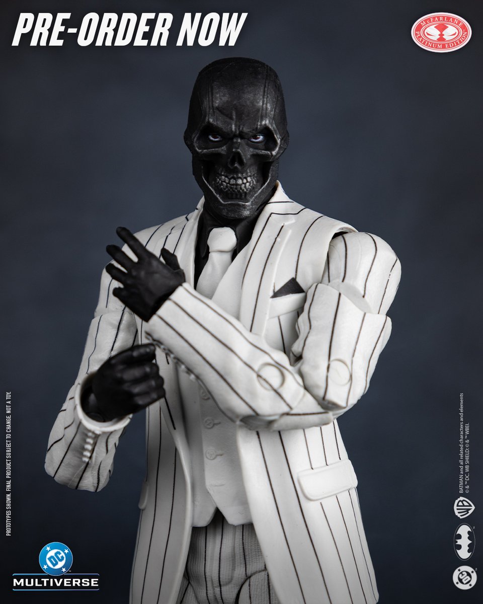 mcfarlanetoys's tweet photo. Black Mask™ (DC Classic™) Red Platinum Edition is available to pre-order NOW IN-STORES at GameStop! Also available in-stores at Walmart and Target later this July! ➡️ https://t.co/tbue5iFTXM   

7" scale action figure includes extra hands, art card and base  

#McFarlaneToys #DCMultiverse #BlackMask #DCClassic #DCComics