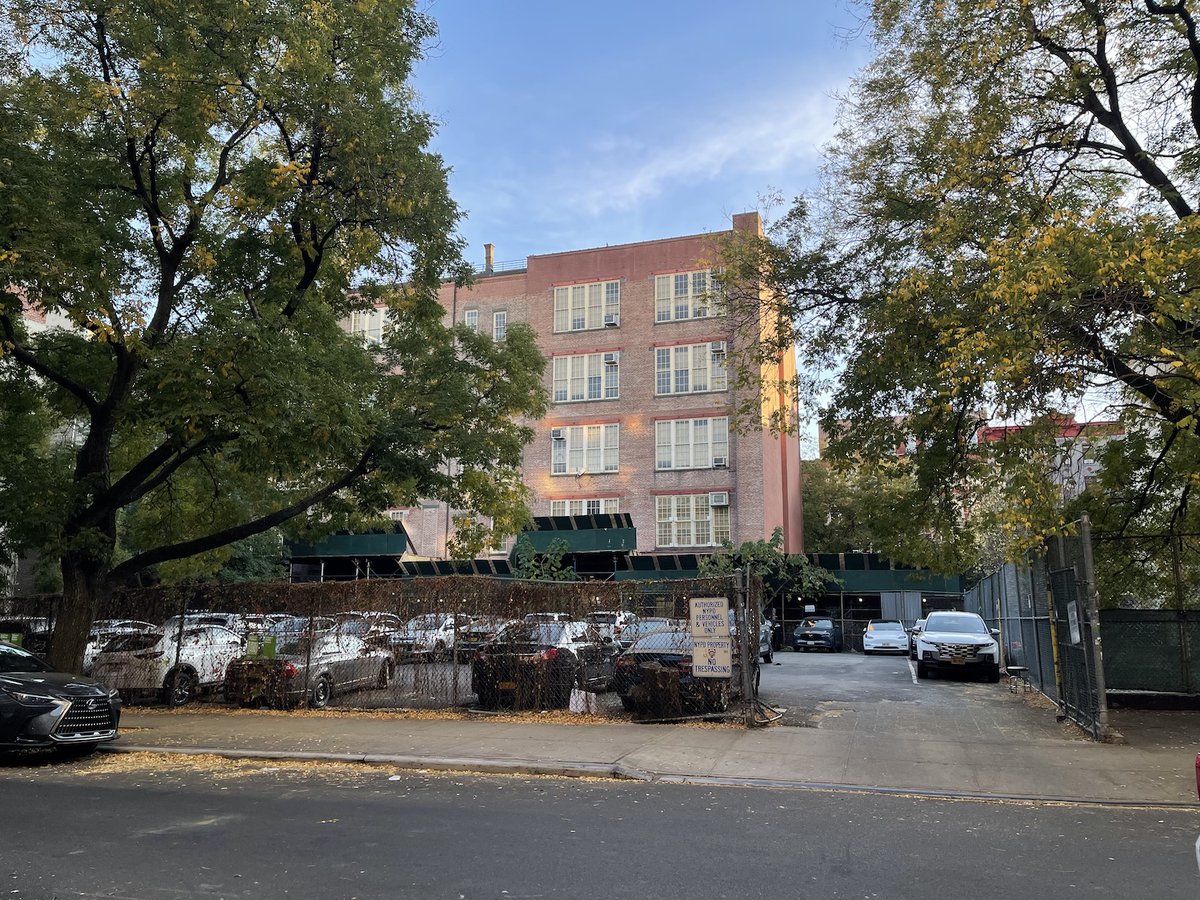 SpencerSny's tweet photo. Zohran is turning an NYPD parking lot in the East Village into 131 affordable homes. https://t.co/UM1DTmKV0v