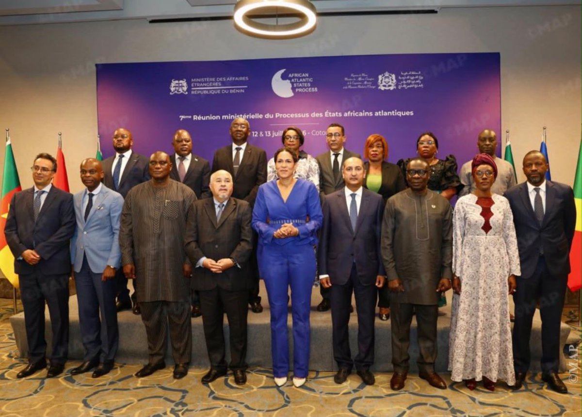 Marocdiplo_EN's tweet photo. Cotonou hosts today, the 7th Ministerial Meeting of African Atlantic States Process 
🔗https://t.co/KjhVzcDXp8
#Cotonú #Benín https://t.co/429sSTHjCk