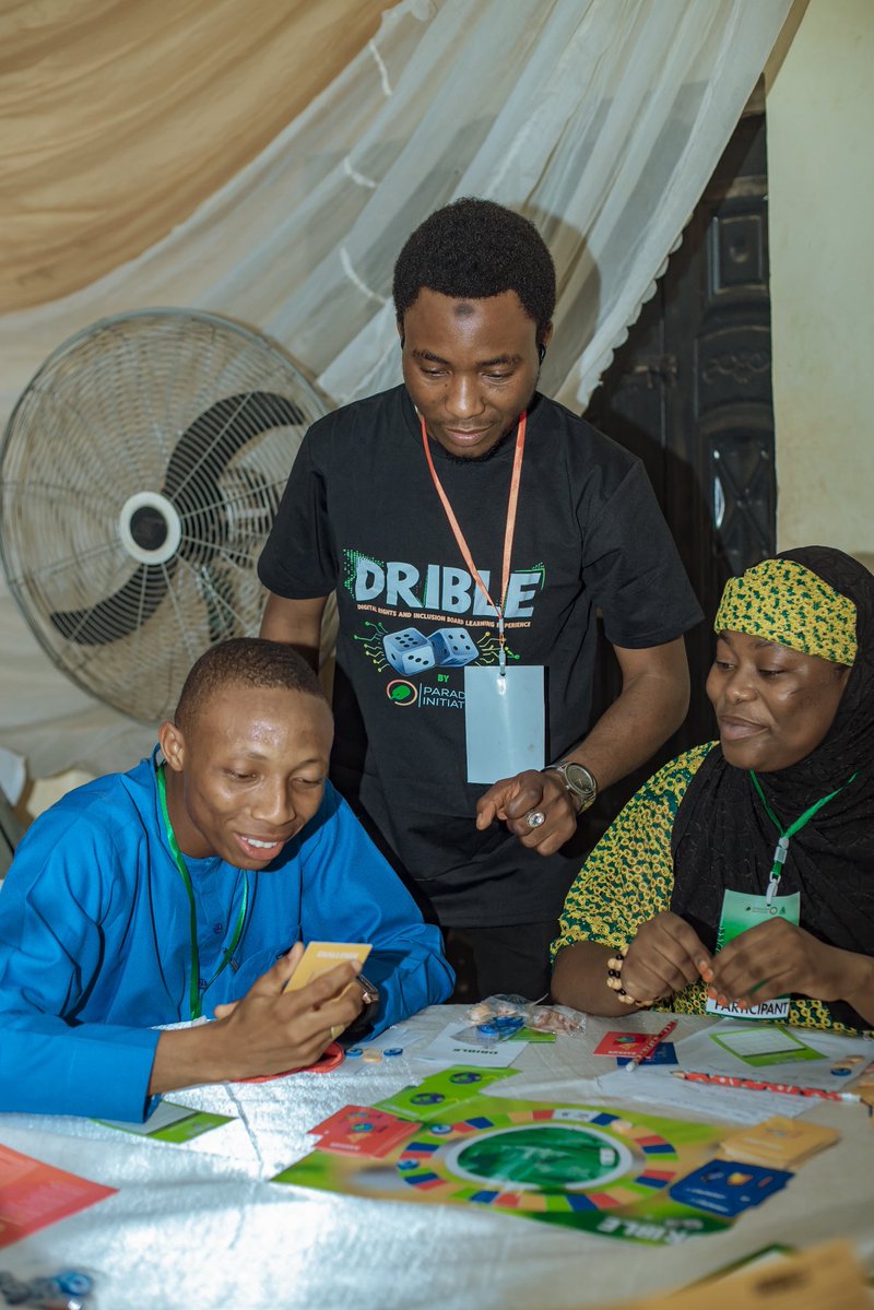 Amb_FatimaAdam's tweet photo. Digital rights are our present, not our future.
Grateful to have joined the #DRIBLE Campus Tour by @paradigm as one of the participants. As rhe Founder of @youth4youthAfri , it strengthened my work on TFGBV, digital safety, and youth rights.
Bonus: I won the DRIBLE board game. https://t.co/OIrLQLZXxK