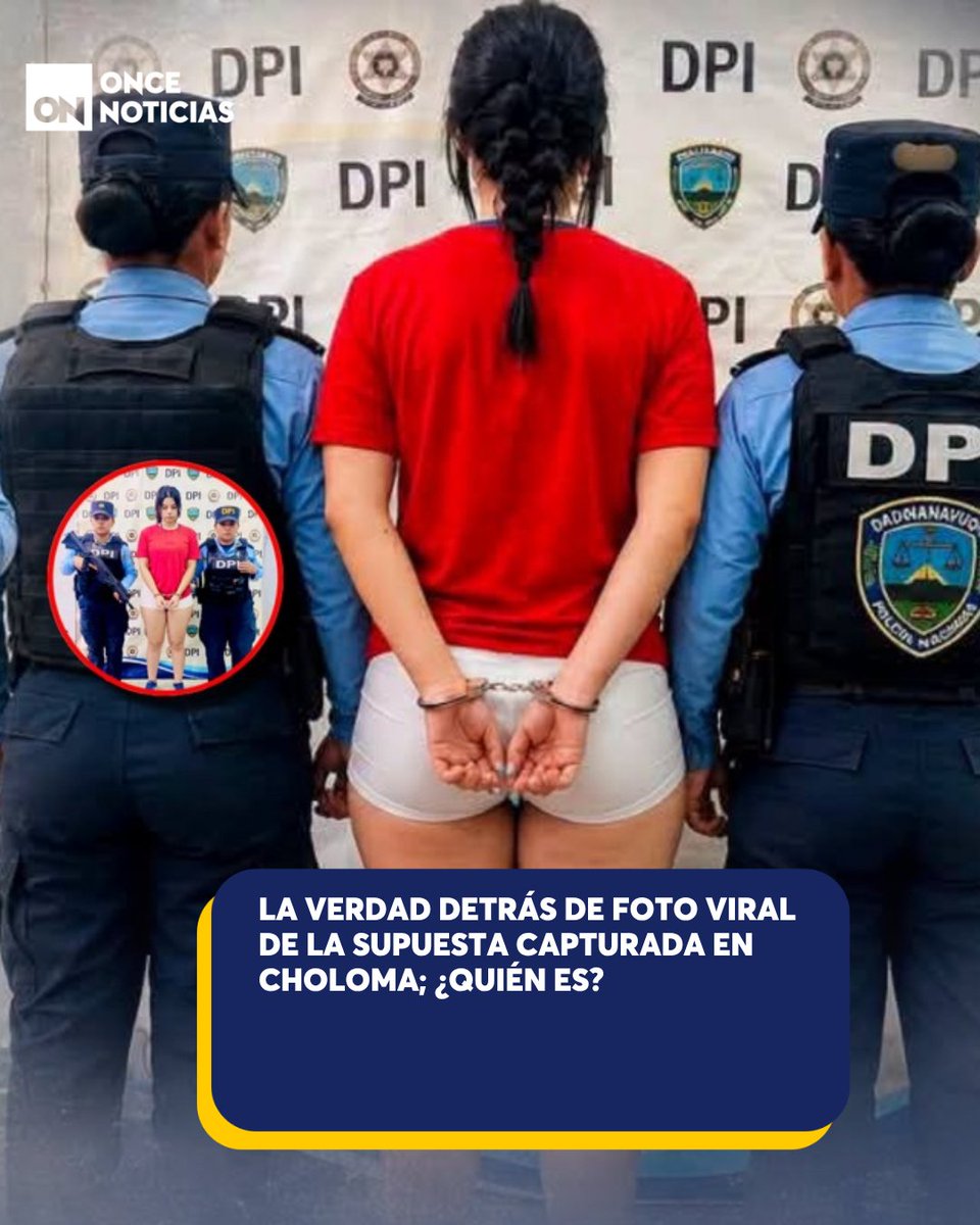 11_Noticias's tweet photo. 😳En las últimas horas se ha hecho viral una imagen de una supuesta detenida en Choloma y muchos hondureños se mostraron listos para "pagarle la fianza".
¿Qué se sabe? 👉 https://t.co/2p2VqRlojK
#Capturada #Choloma #Viral https://t.co/5Lt9uDN2Bo
