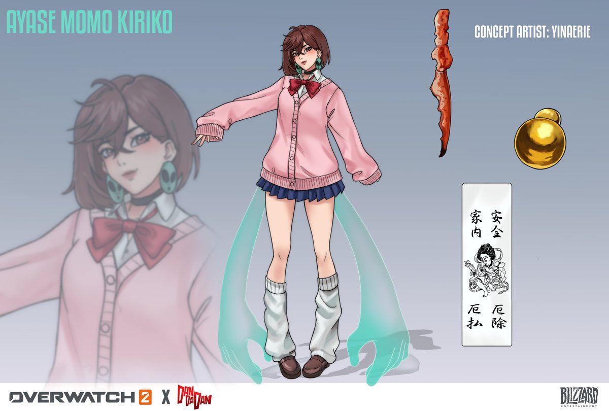 yinaerie's tweet photo. kiriko fanskins i did!! 🩷🖤❤️ https://t.co/2I4QDhnoIj