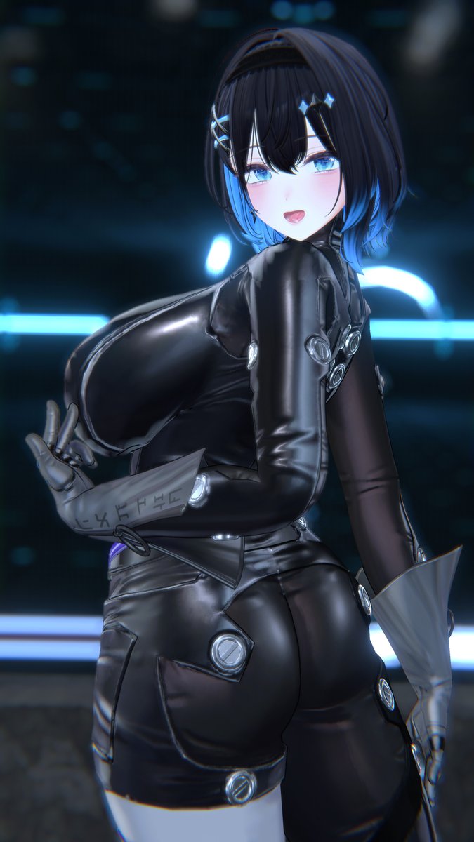 Libra_t4's tweet photo. 🖤💙
#VRガンナガン #Milltina3D https://t.co/c5e3SS40vo