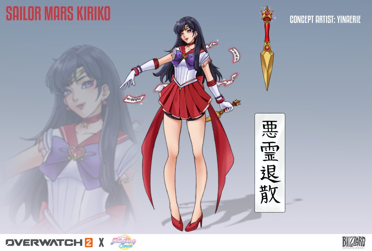 yinaerie's tweet photo. kiriko fanskins i did!! 🩷🖤❤️ https://t.co/2I4QDhnoIj