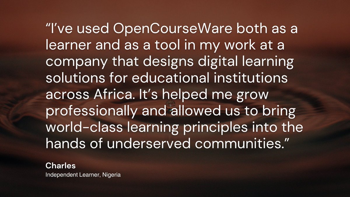 MIT OpenCourseWare tweet media