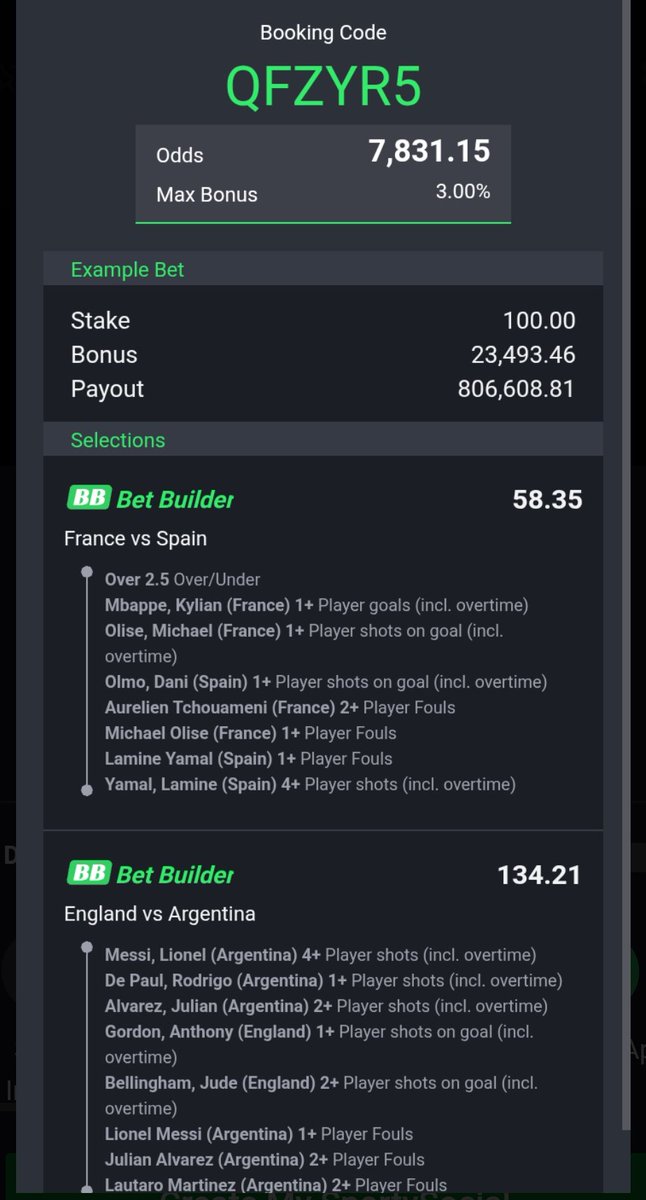 precibaby4's tweet photo. 30k odds 2/2⏳

Sportybet code 👇 

QFZYR5 https://t.co/d3pe3AAaqe