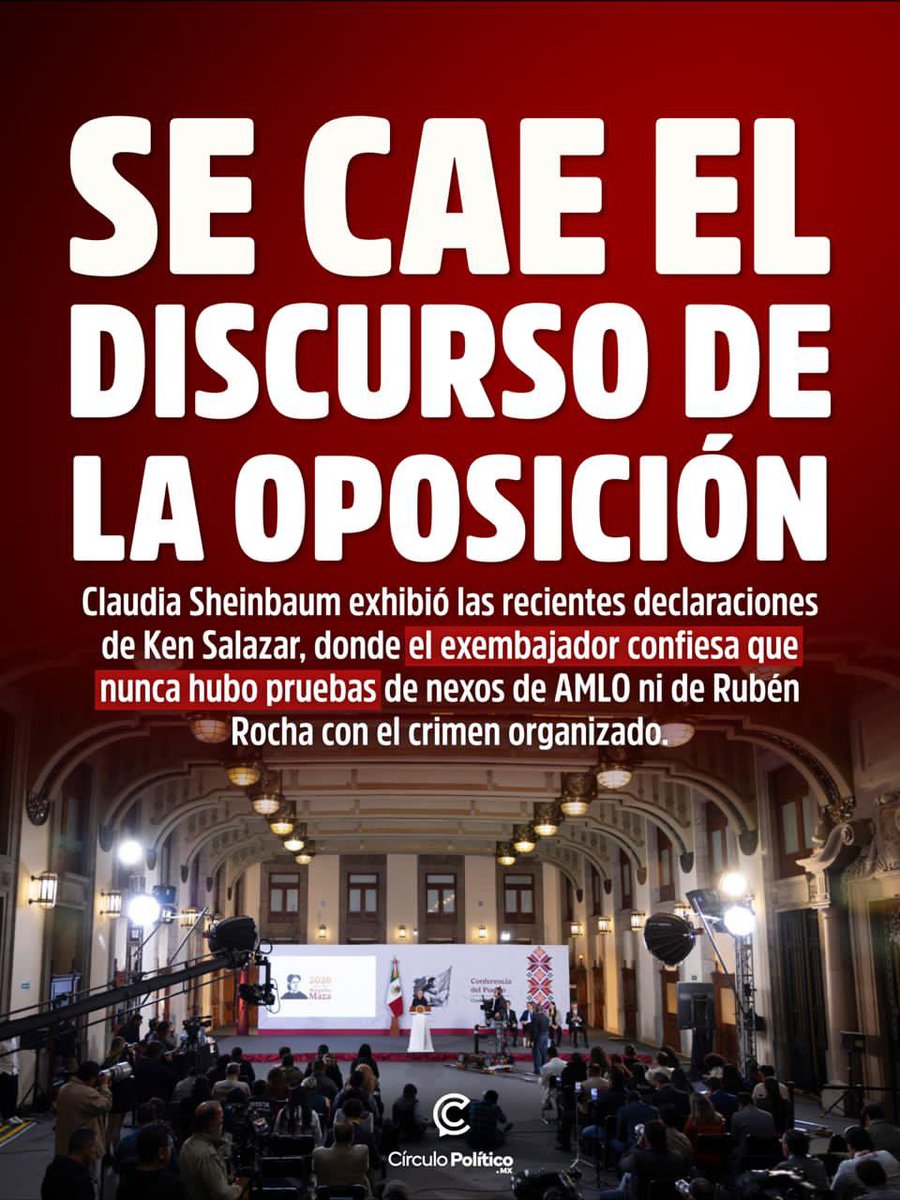 MxCirculoP's tweet photo. Sheinbaum reiteró que Estados Unidos debe aclarar las contradicciones sobre el operativo relacionado con "El Mayo" Zambada y defendió la soberanía nacional.

#Sheinbaum #MayoZambada #FBI #Soberanía #México https://t.co/BuoEi3nhJh