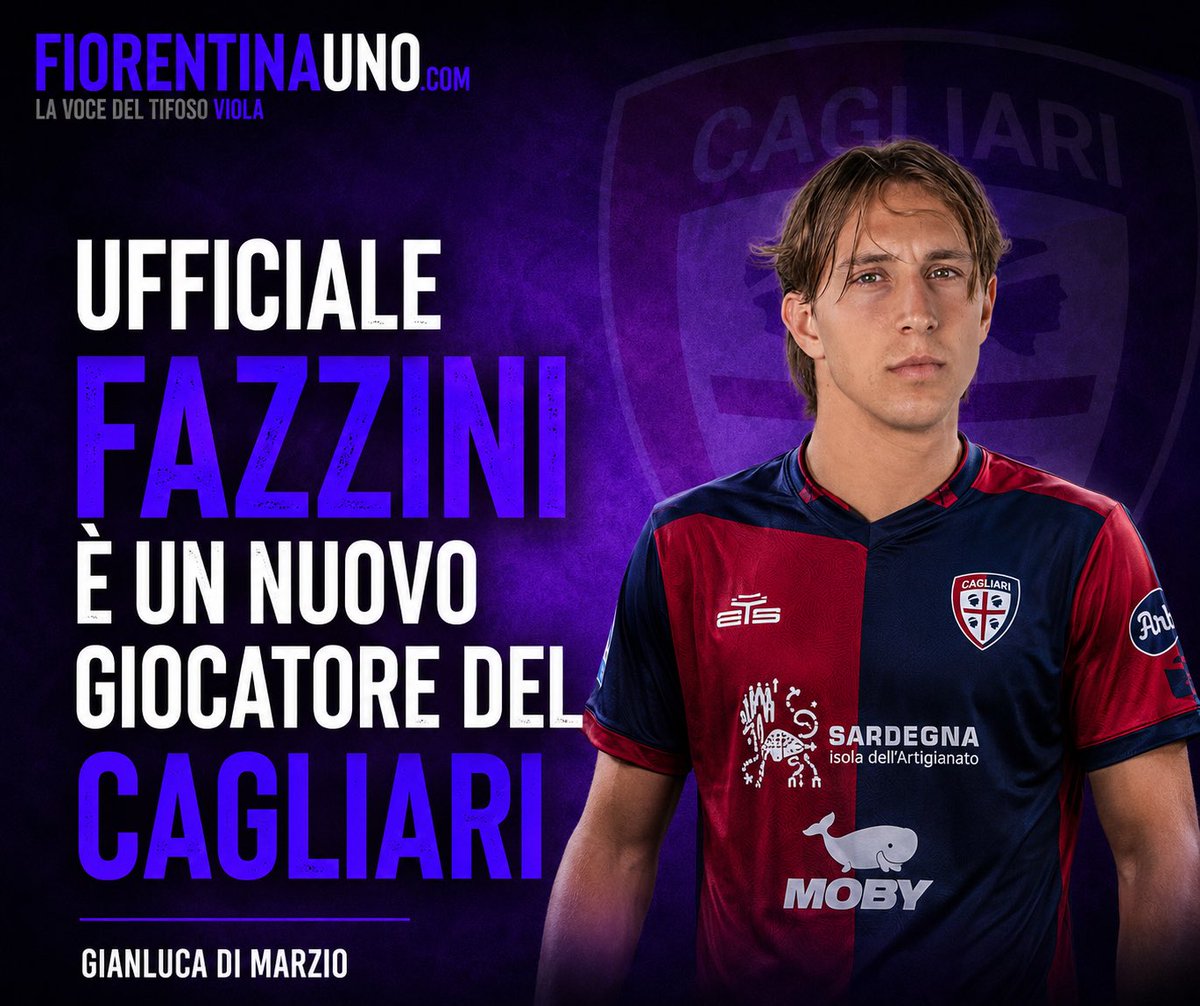 FiorentinaUno's tweet photo. 🟣 Ufficiale Fazzini è un nuovo giocatore del Cagliari 👇
#Cagliari #Fiorentina #Fazzini https://t.co/Z8g5PQ0sw1