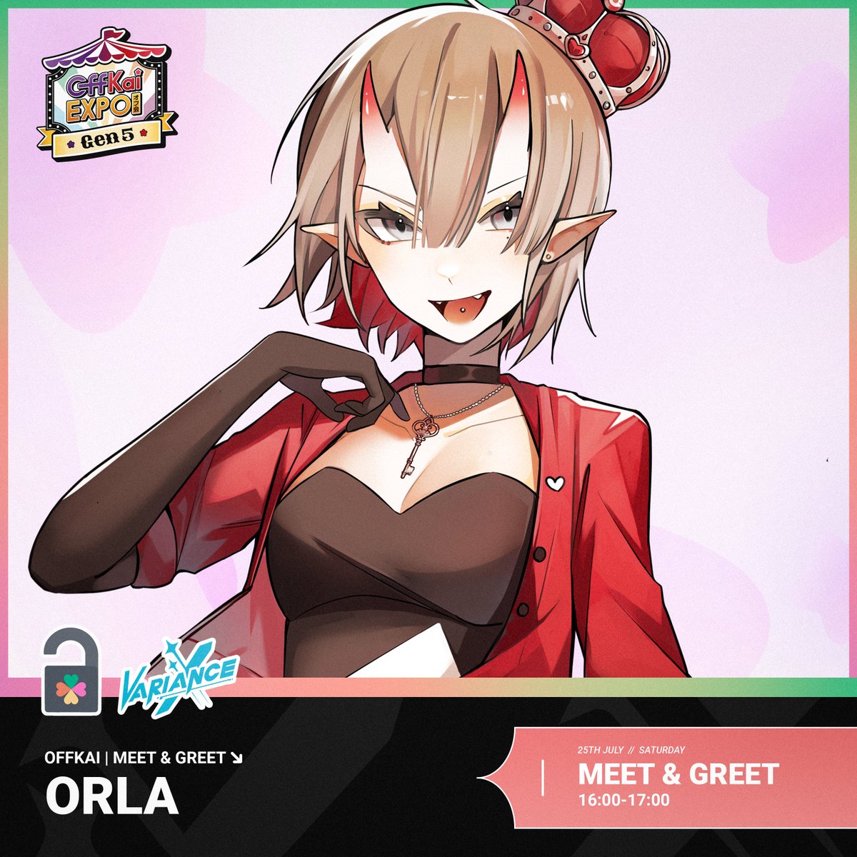 VIVARIAVirtual's tweet photo. 📢 TALENT ANNOUNCEMENT! 🕯️

Our oni gyaru can be found at our booth 601 on Saturday at @OffKaiExpo for meet &amp; greet with little goblins! 

Make room in your schedule! ╰(*°▽°*)╯
@orlaganceann https://t.co/gE2CmsgyHc
